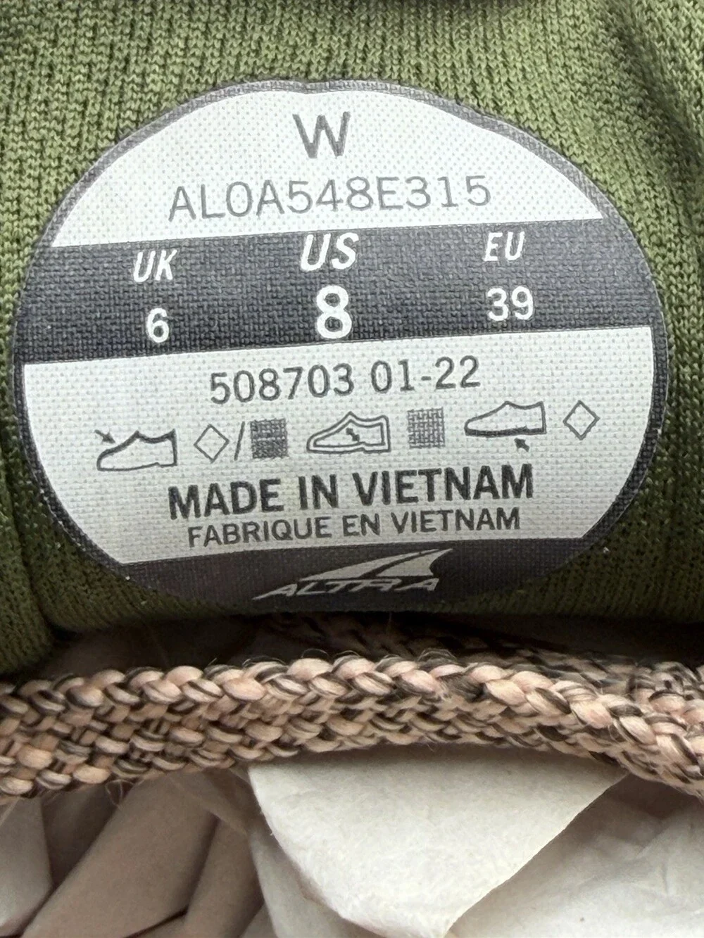 Altra Lone Peak 6 Women’s Size 8 Running Shoes In Dusty Olive